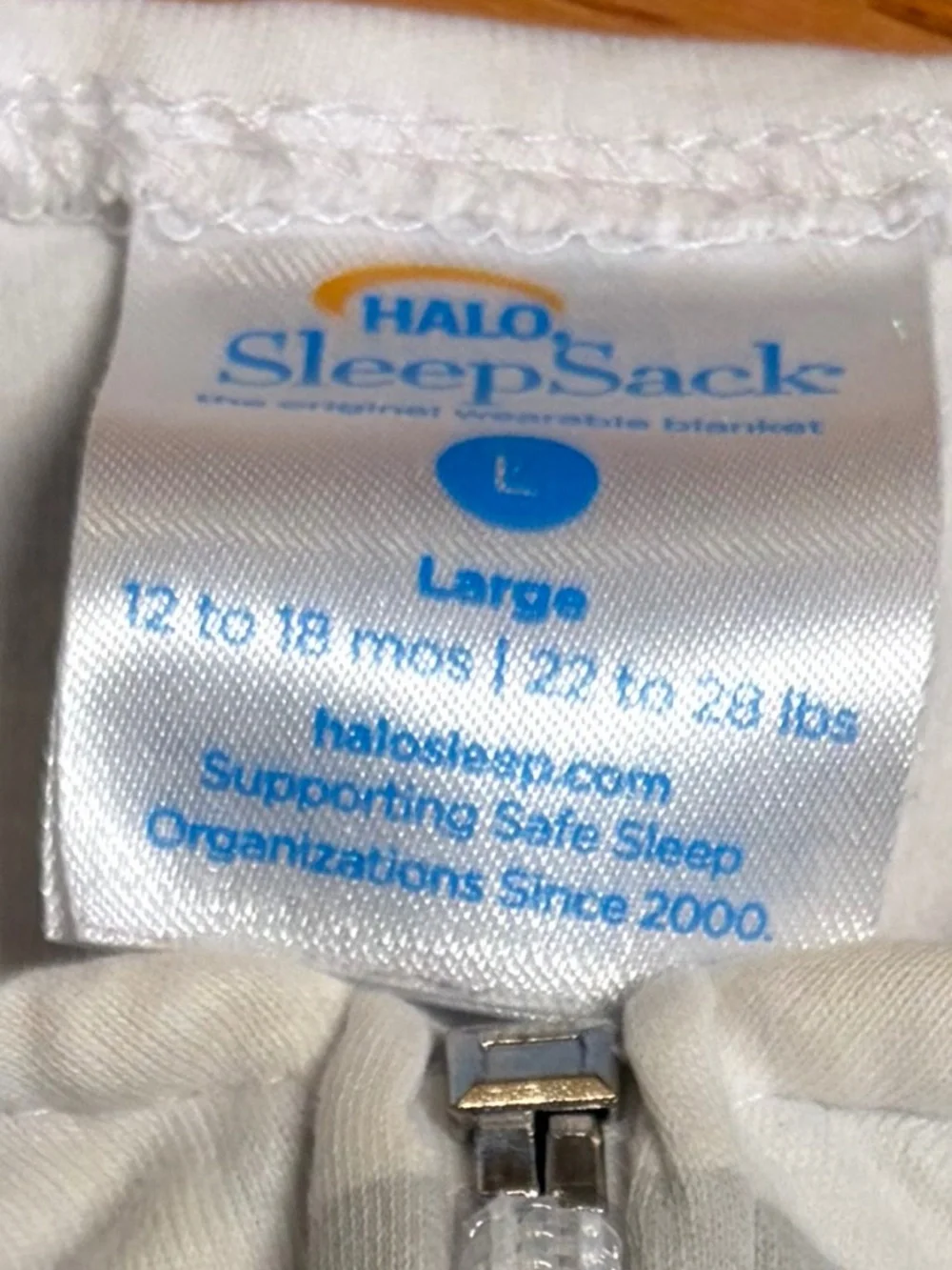 Halo cotton sleep sack size L